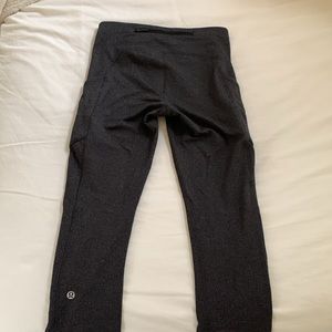Lululemon Athletica Heather grey Fast and Free leggings
